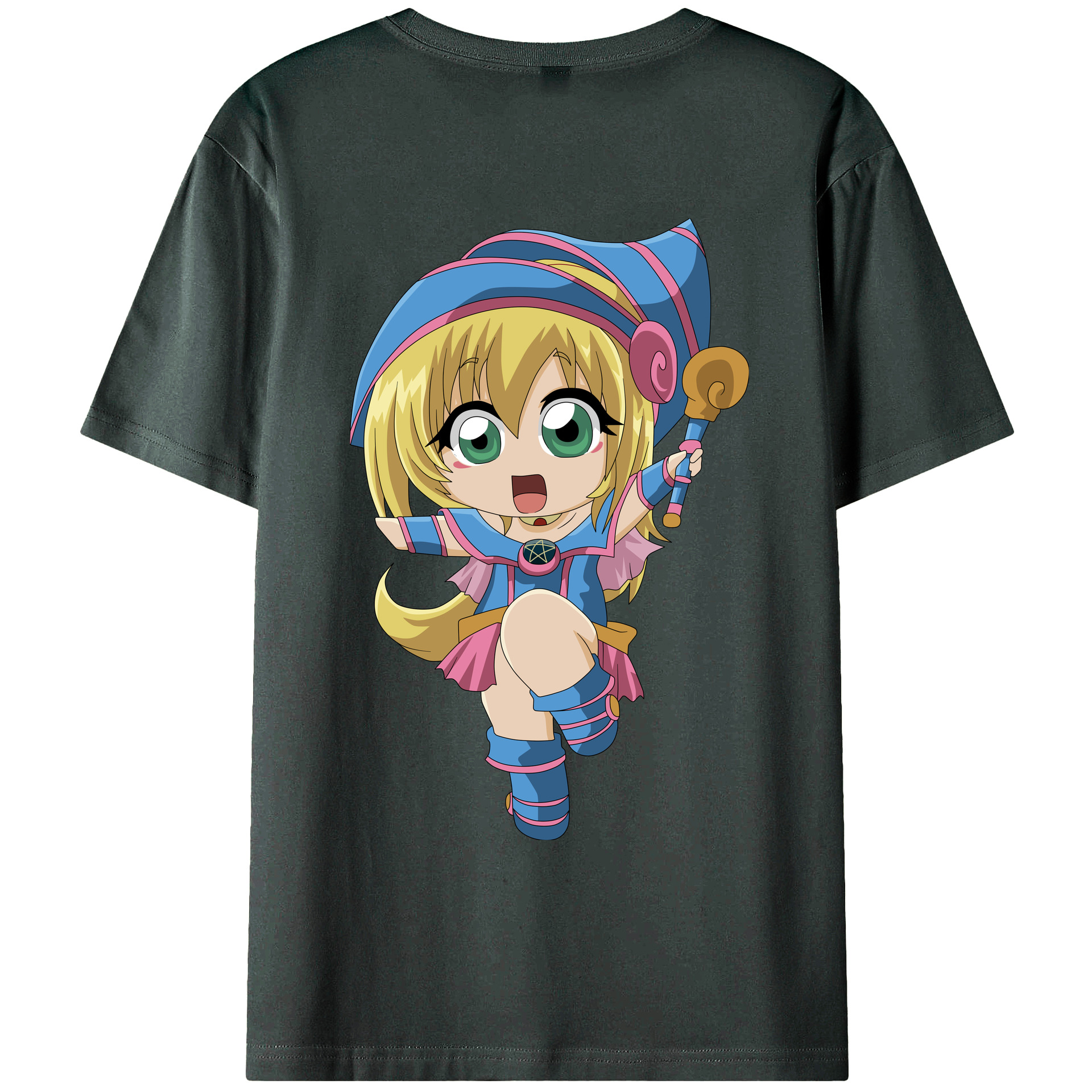 （画像用） 遊☆戯☆王 Yu-Gi-Oh! 綿100％ メンズ半袖Tシャツ（バックプリント） 通気性